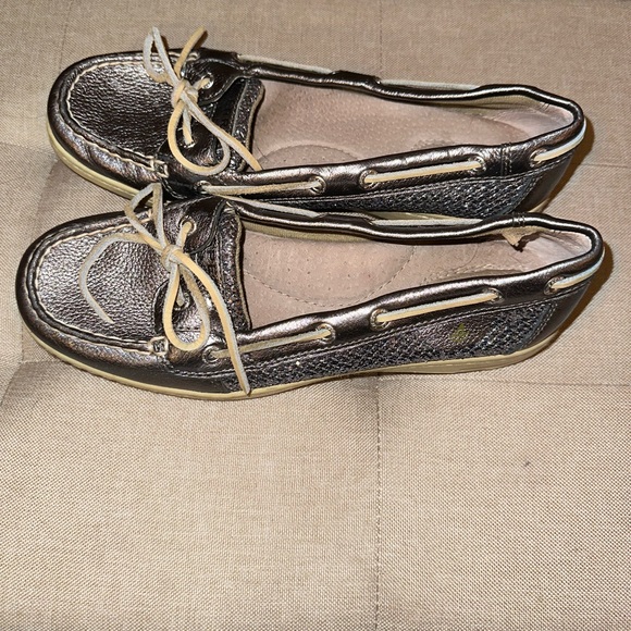 Sperry Top Sider Size 8 Silver - Picture 2 of 6